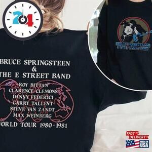Retro Bruce Springsteen Born In The Usa E Street Band Tour sweatshirt 2 Sided